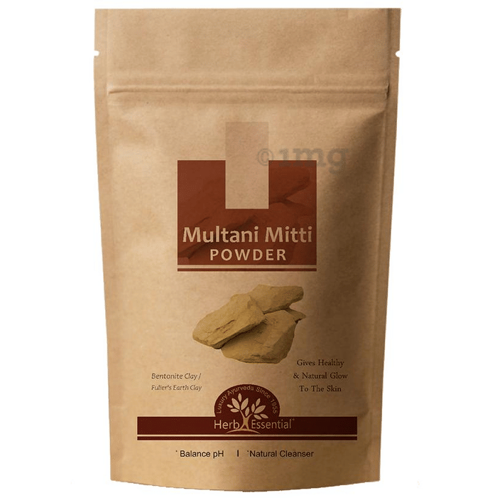 Herb Essential Multani Mitti (Bentonite Clay) Powder Buy packet of 50