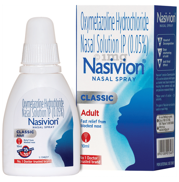 Nasivion Classic Adult 0.05% Nasal Spray