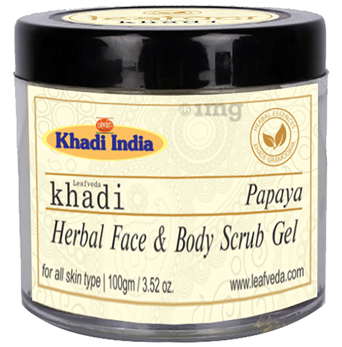 Khadi Leafveda Papaya Face & Body Scrub Gel