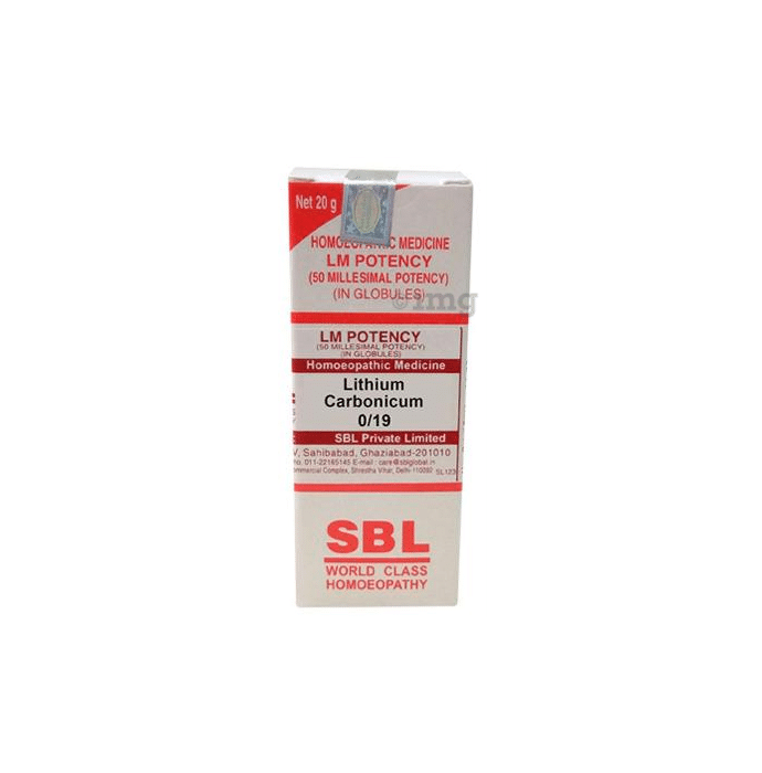 SBL Lithium Carbonicum 0/19 LM