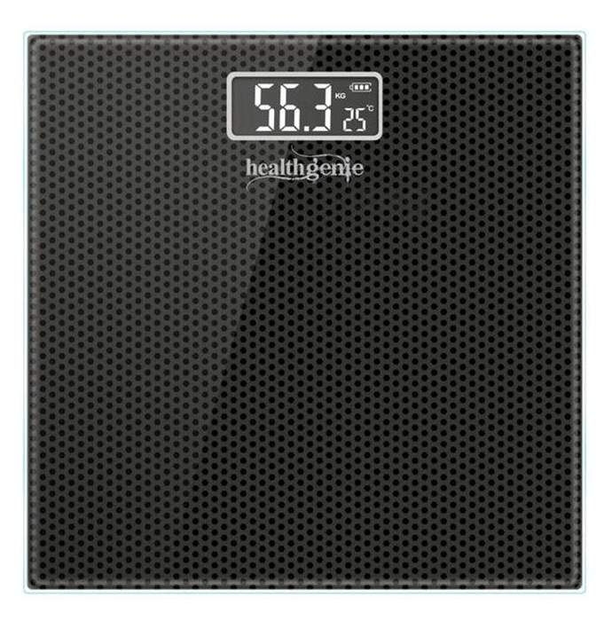 Healthgenie Digital Personal Weighing Scale- HD 221 Black Dotted