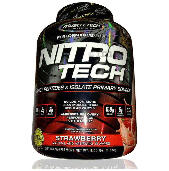 Muscletech Performance Series Nitro Tech Whey Isolate Strawberry