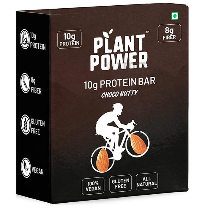 Plant Power 10gm Protein Bar (50gm Each) Choco Nutty