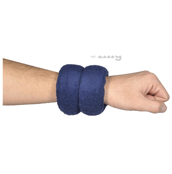 AaraamSek Microwavable Therapeutic Herbal Heating Pad for Wrist Pain Navy Blue