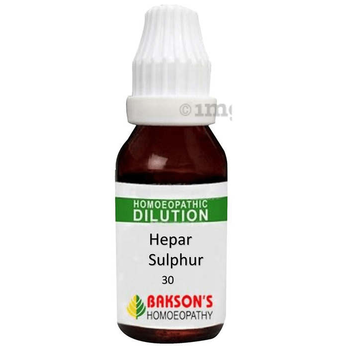 Bakson's Homeopathy Hepar Sulphur Dilution 30 CH