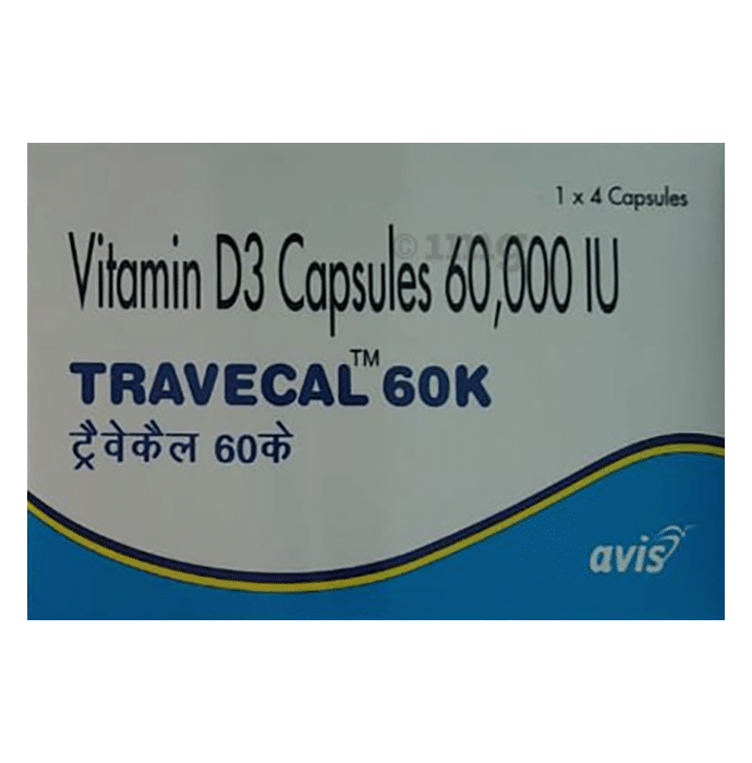 Travecal 60K Soft Gelatin Capsule