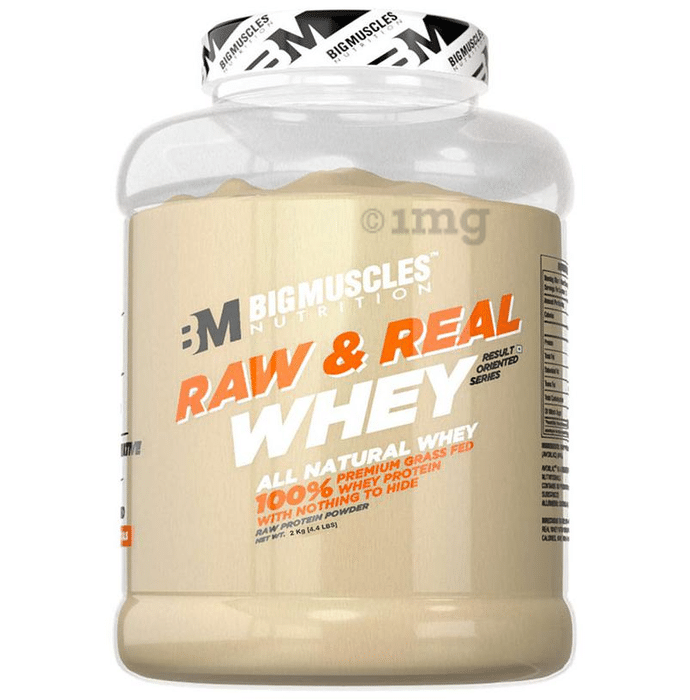 Big  Muscles Raw & Real Whey Protein Powder