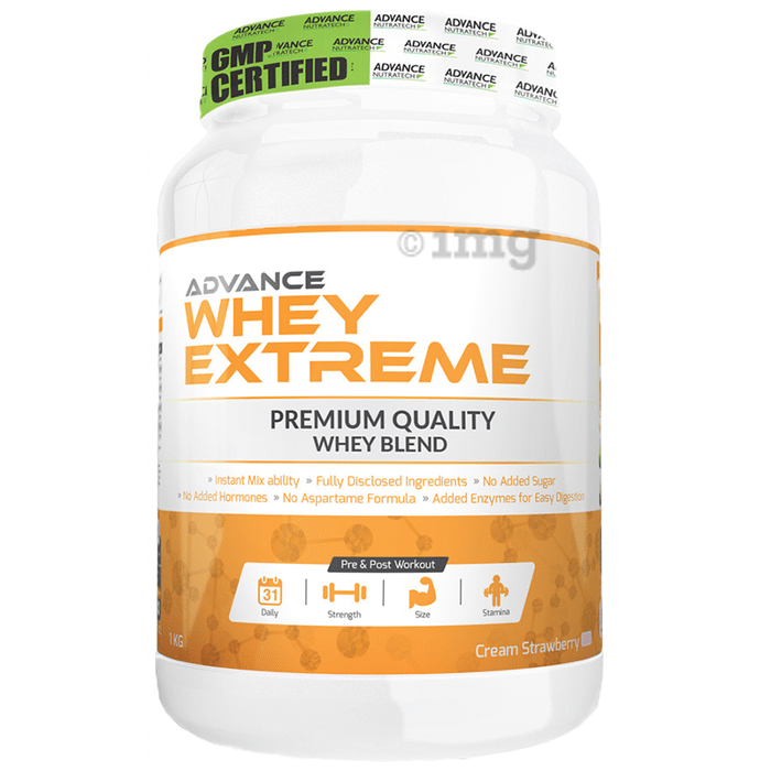 Advance Nutratech Whey Extreme Protein Powder Cream Strawberry