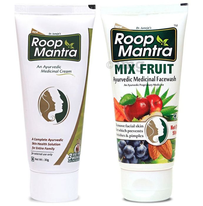 Roop Mantra  Combo Pack of Face Cream 30gm & Mix Fruit Face Wash 50ml
