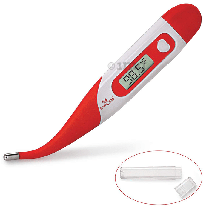EASYCARE EC 5058 Digital Thermometer Flexible Red
