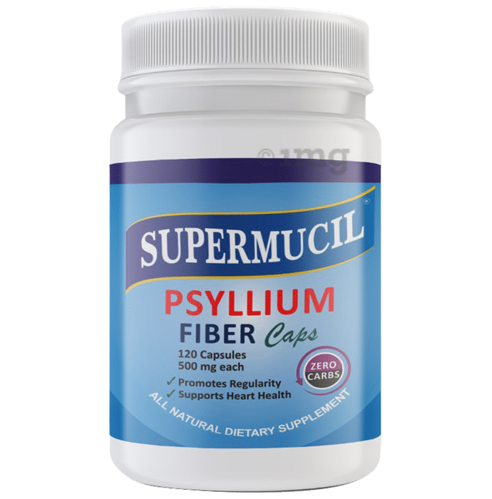 Supermucil Psyllium Fiber 500mg Capsule