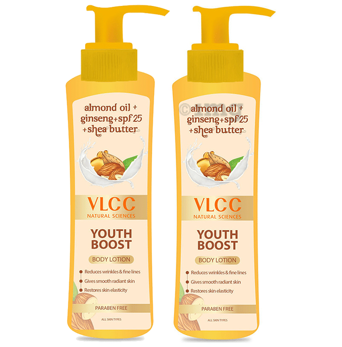 VLCC Youth Boost Body Lotion 400ml Each (Buy 1 Get 1 Free)