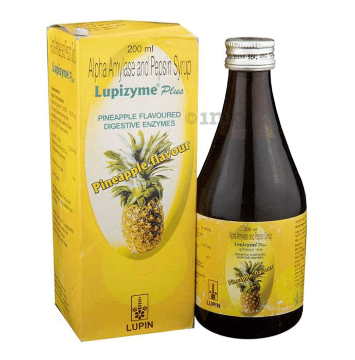 Lupizyme Plus Alpha Amylase & Pepsin Syrup | For Indigestion, Flatulence & Bloating | Flavour Mango