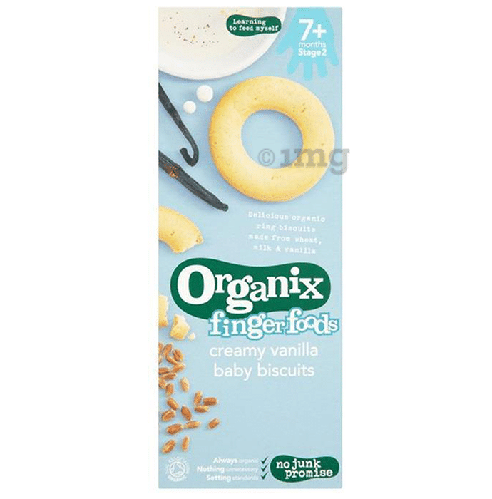 Organix Finger Foods Baby Biscuits Creamy Vanilla