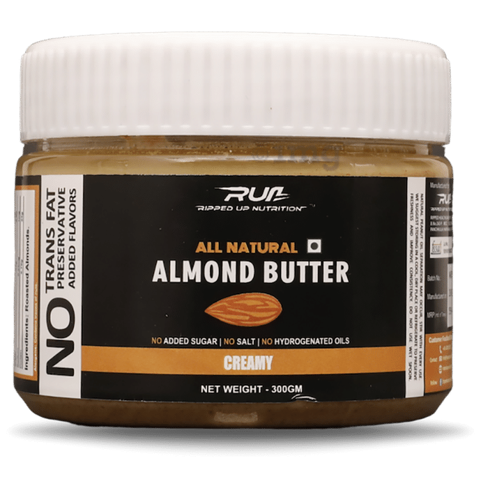 Ripped Up Nutrition All Natural Almond Butter Creamy