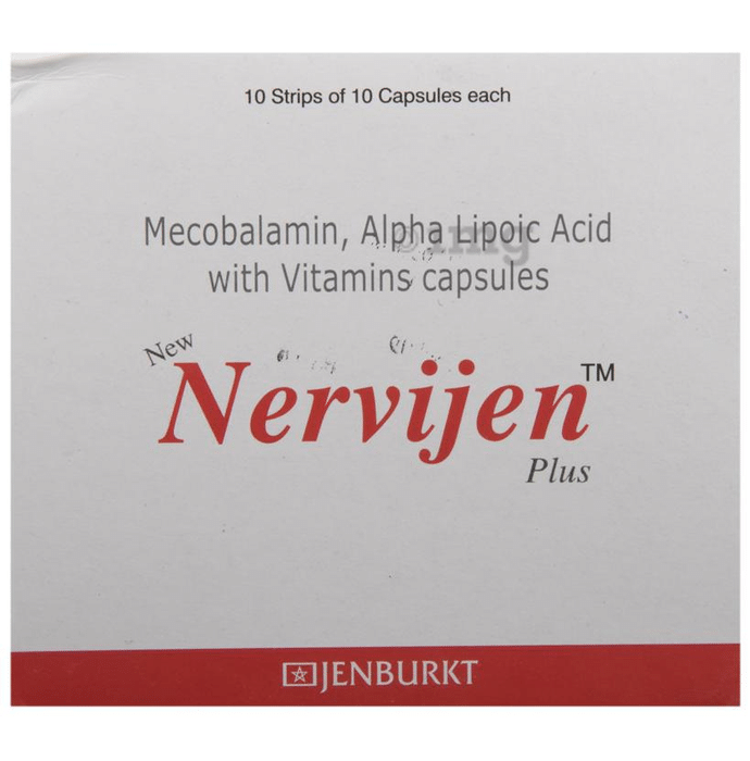 New Nervijen Plus Soft Gelatin Capsule | With Methylcobalamin, ALA & Vitamins