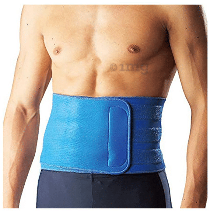 Witzion Neoprene Back Support Abdominal Belt Large Blue