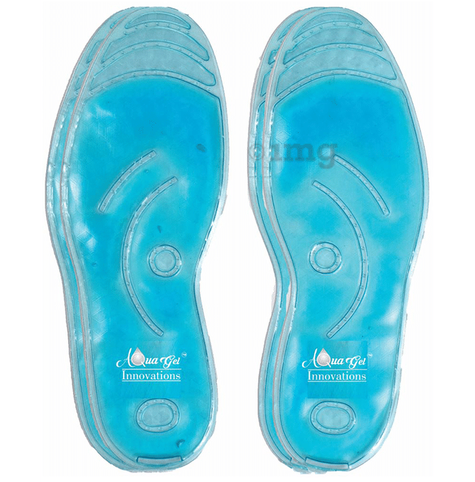 Aquagel Innovations Gel Filled Shoe / Sandal Insole Blue