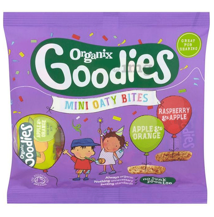 Organix Goodies Mini Oaty Bites (Apple & Orange + Rasberry & Apple)