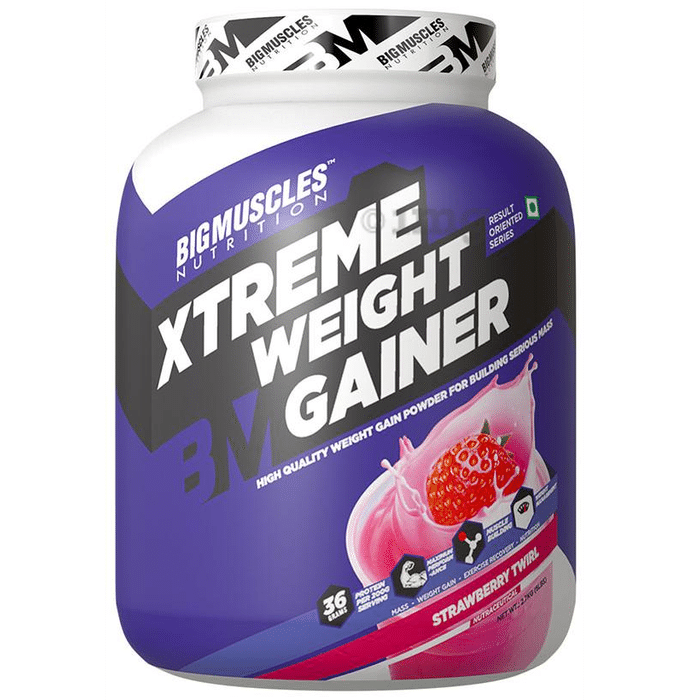 Big  Muscles Xtreme Weight Gainer Strawberry