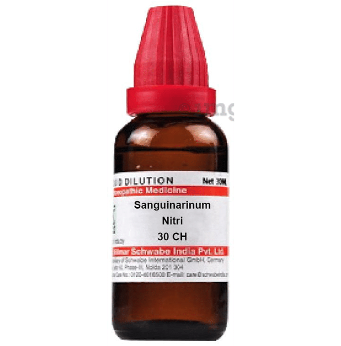 Dr Willmar Schwabe India Sanguinarinum Nitri Dilution 30 CH