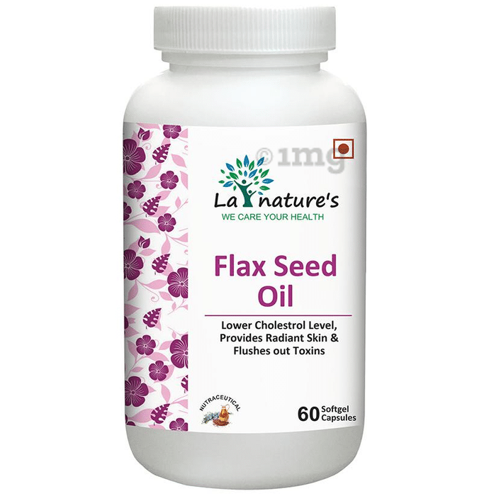 La Nature's Flax Seed Oil Softgel Capsules