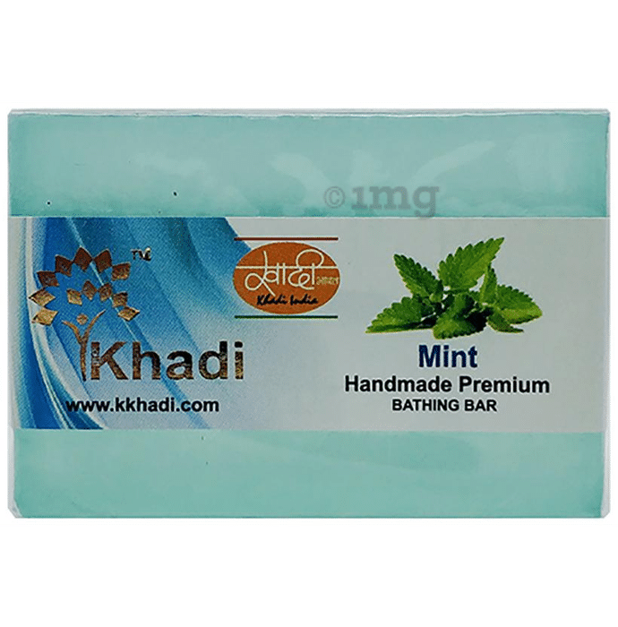 Khadi India Mint Handmade Premium Bathing Bar