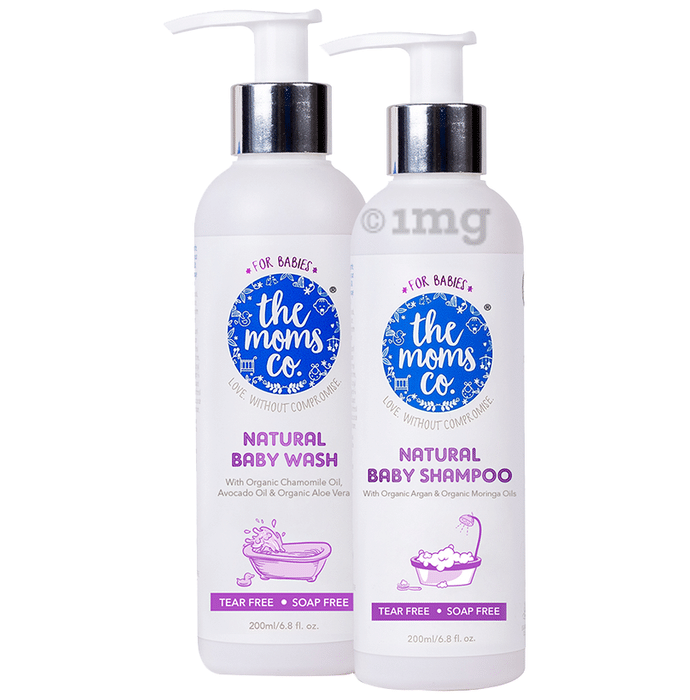 The Moms Co. Natural Tear-Free Cleaning Bundle for Baby
