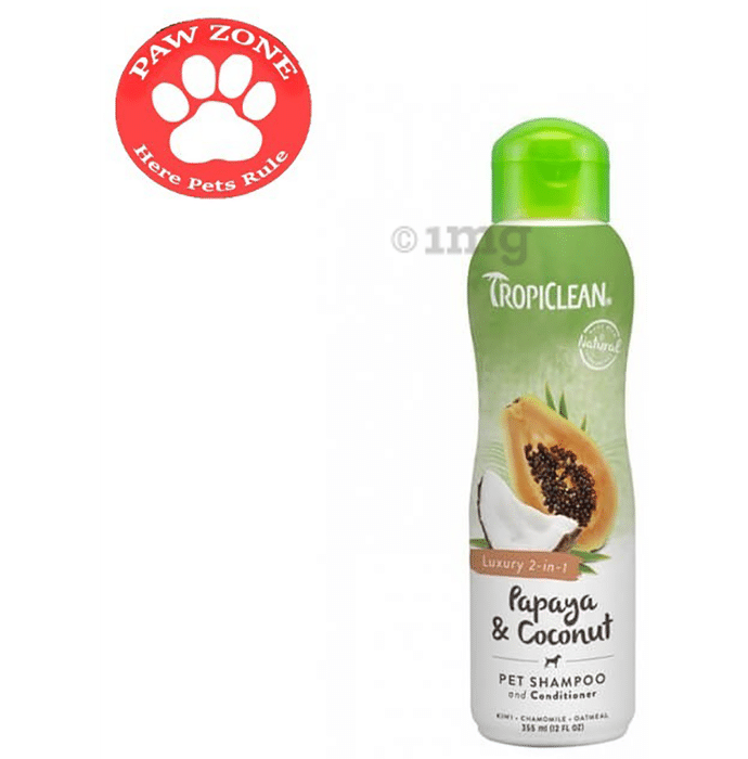 Tropiclean Papaya & Coconut Pet Shampoo and Conditioner