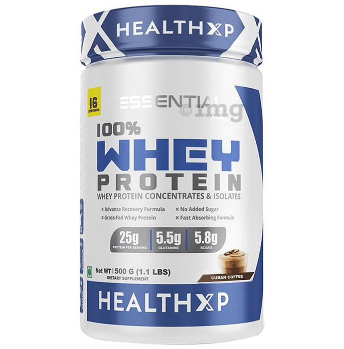 HealthXP 100% Whey Protein Cuban Coffee