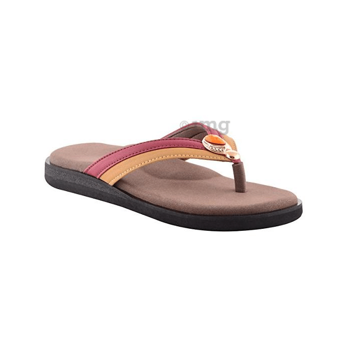 Dia One Orthopedic Sandal Rubber Sole MCP Insole Diabetic Footwear for Women Dia_52 Size 6