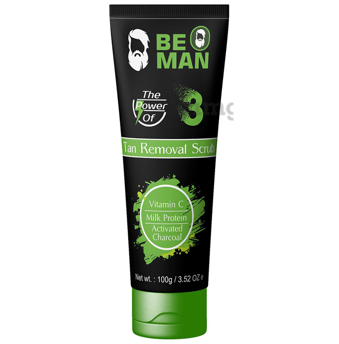 Be O Man Activated Charcoal and Milk Protein Tan Removal Scrub