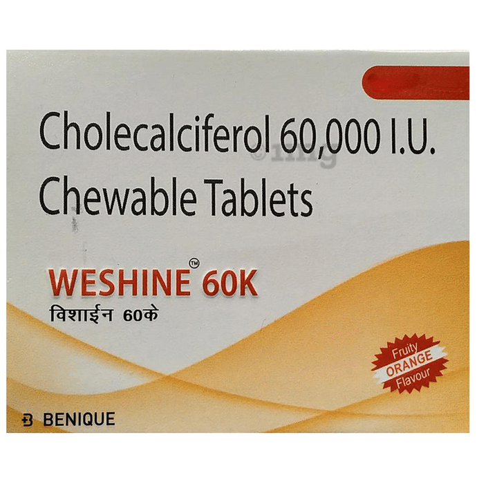 Weshine 60k Chewable Tablet Fruity Orange