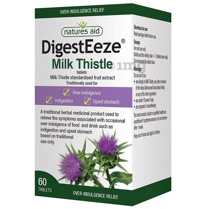 Natures Aid DigestEeze Milk Thistle Tablet
