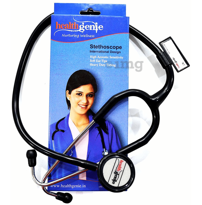 Healthgenie HG-101G Mono Nurses Stethoscope Black