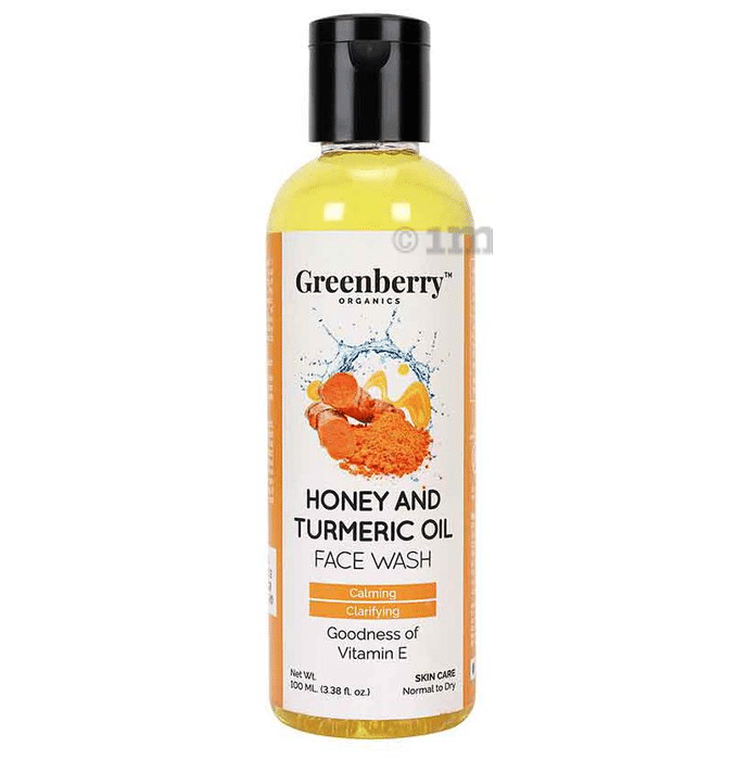 Greenberry Organics Honey and Turmeric Oil Face Wash
