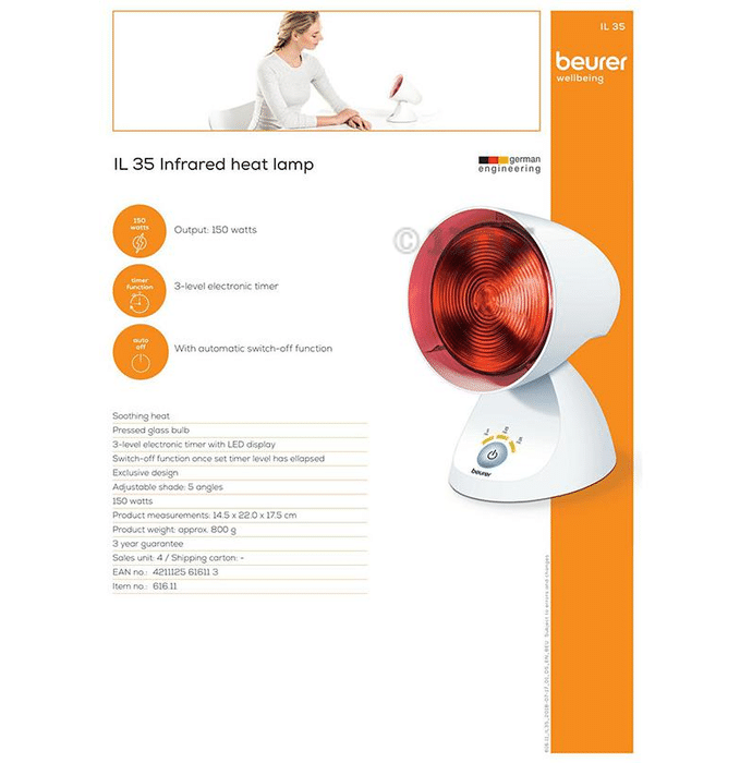 Beurer il 35 infrared lamp sale