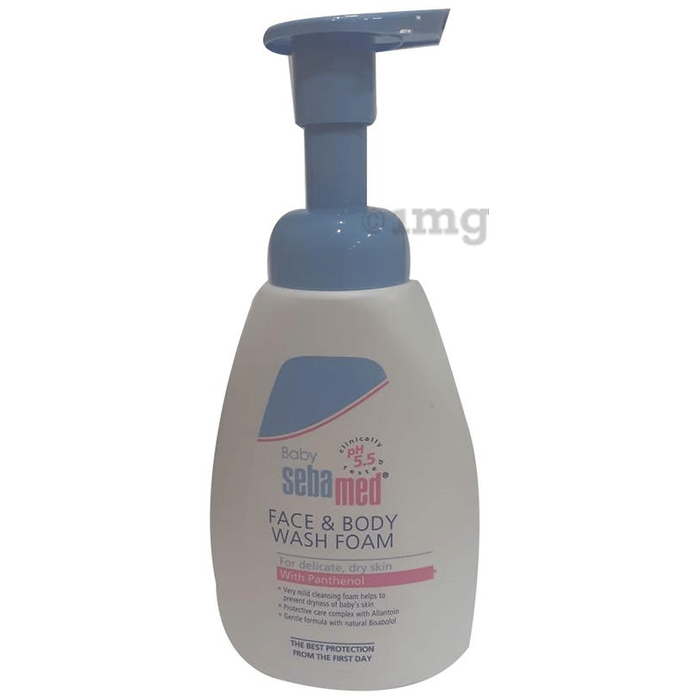 Sebamed Baby Face & Body Wash Foam|pH 5.5|Ideal for Face & Body|For Delicate, Dry Skin|