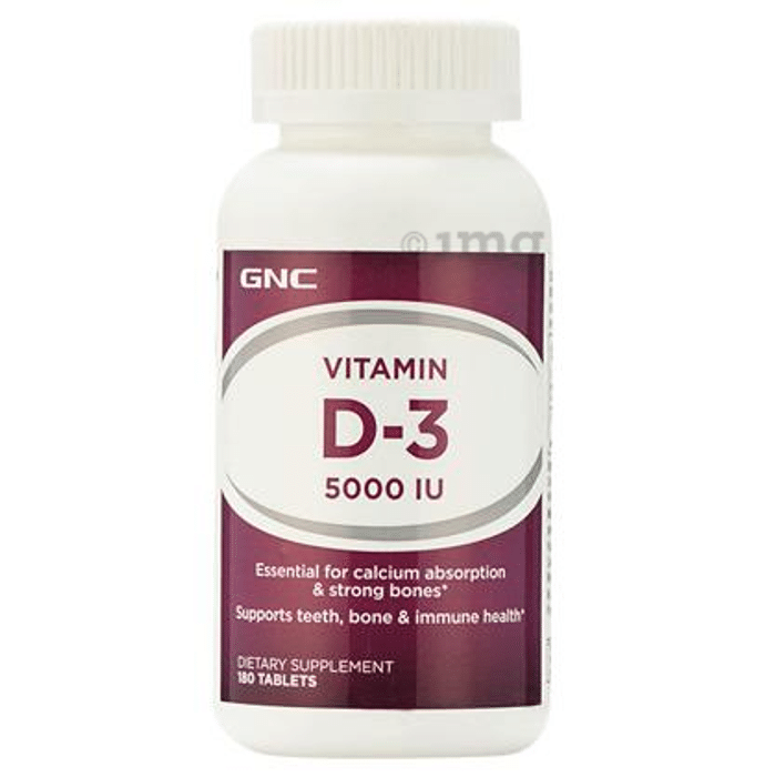 GNC Tablet Vitamin D3 5000 IU