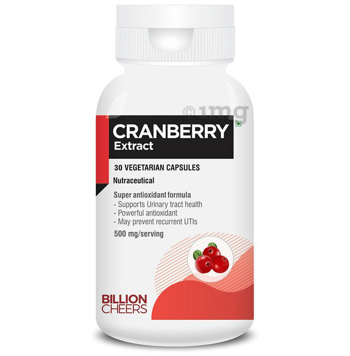 Billion Cheers Cranberry Extract Vegetarian Capsules