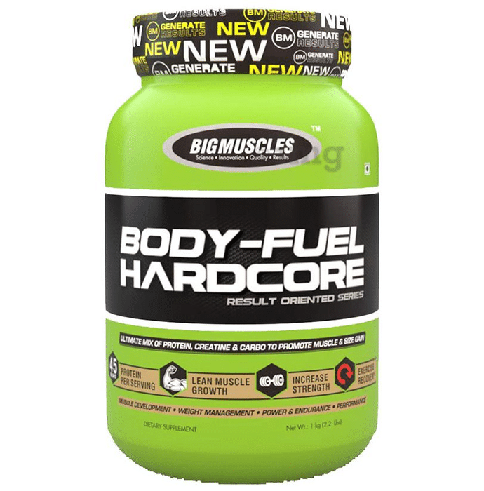 Big  Muscles Body-Fuel Hardcore Strawberry Powder