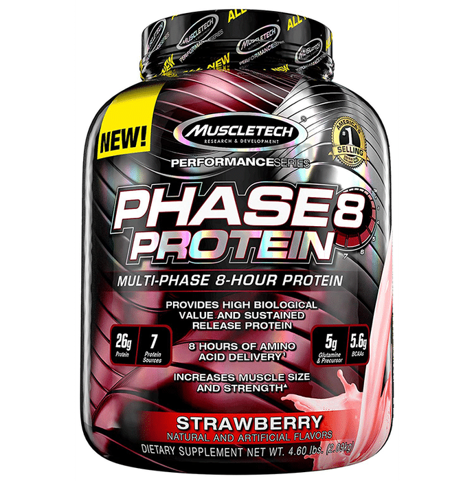 Muscletech Performance Series Phase 8 Protein Powder Strawberry