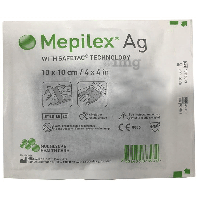 Mepilex Ag Dressing 10cm x 10cm