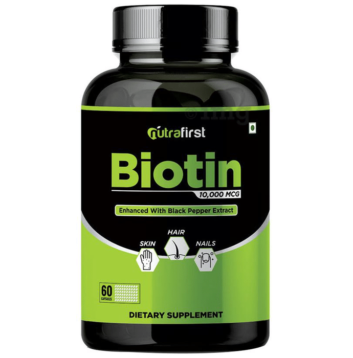 Nutrafirst Biotin 10,000mcg Capsule