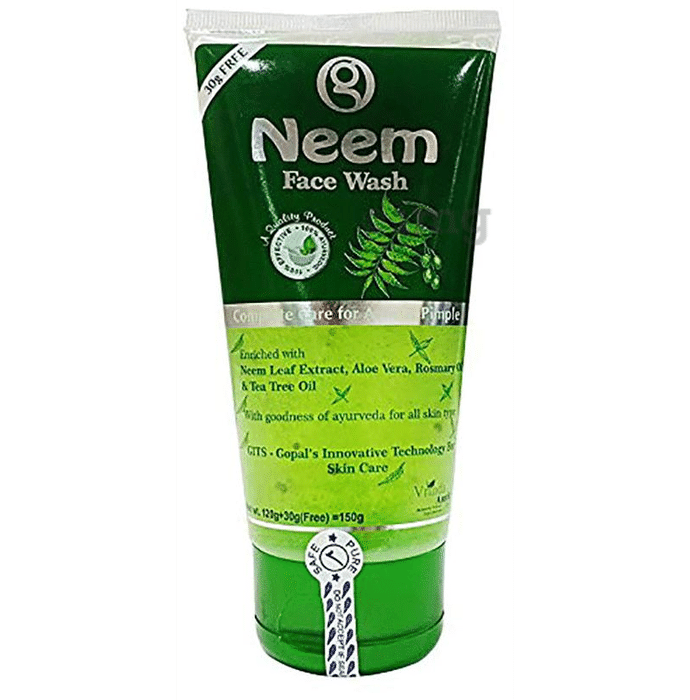 Vrinda Amrit Neem Face Wash - Complete Care For Acne & Pimples