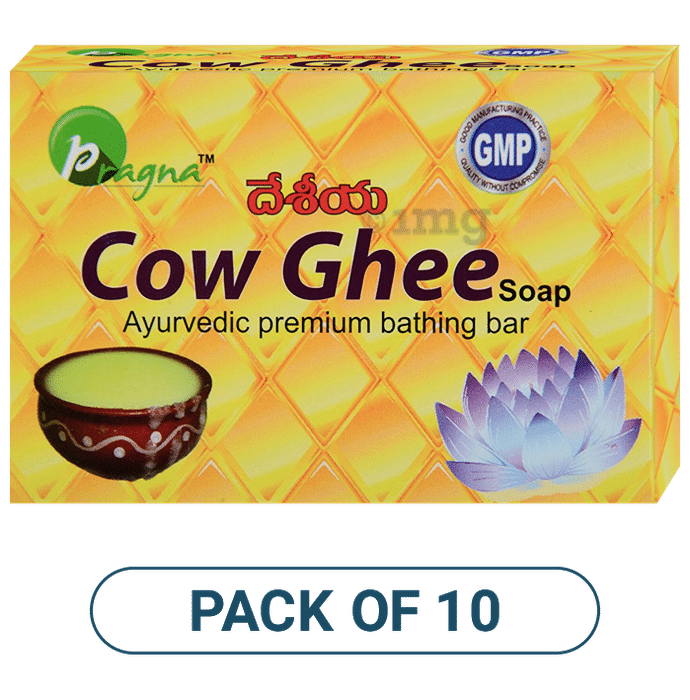 Pragna Cow Ghee Soap Pack of 10