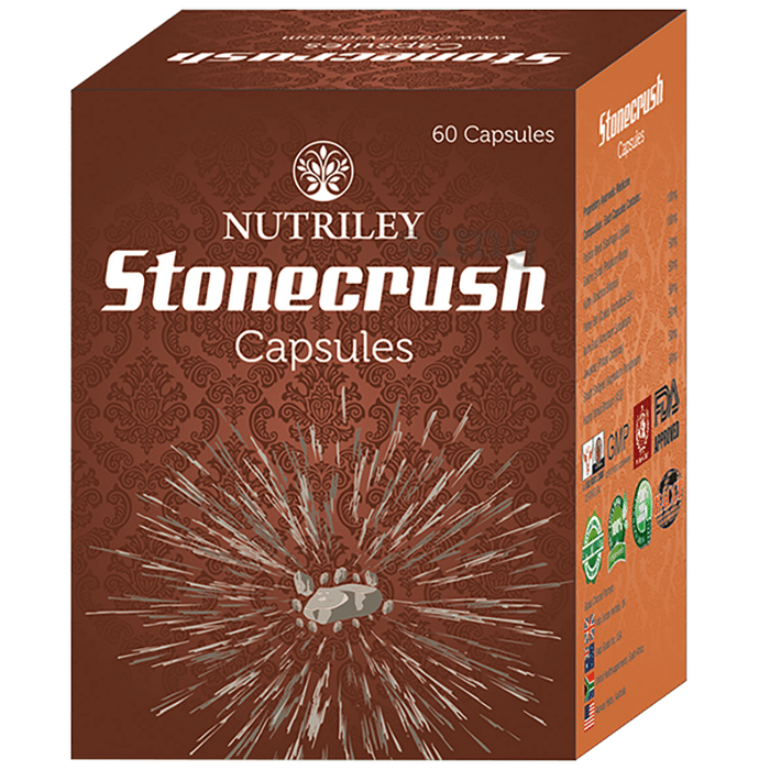 Nutriley CRD Ayurveda Stonecrush Stone Care 500mg Capsule