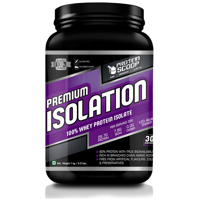 Protein Scoop Premium Isolation 100% Whey Protein Isolate Powder Strawberry