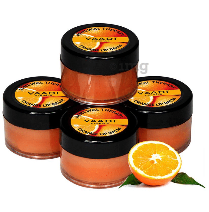Vaadi Herbals Value Pack of 4 Lip Balm Orange