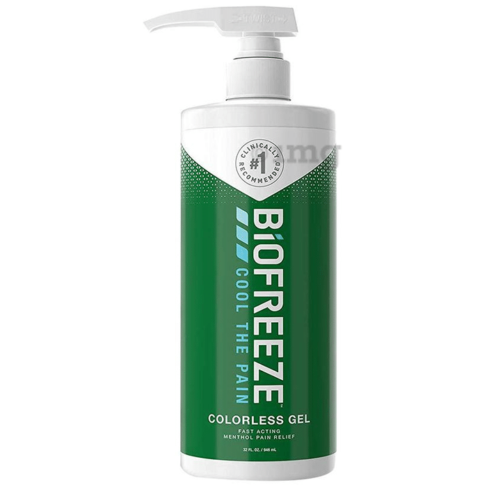 Biofreeze Menthol Pain Relief Colorless Gel